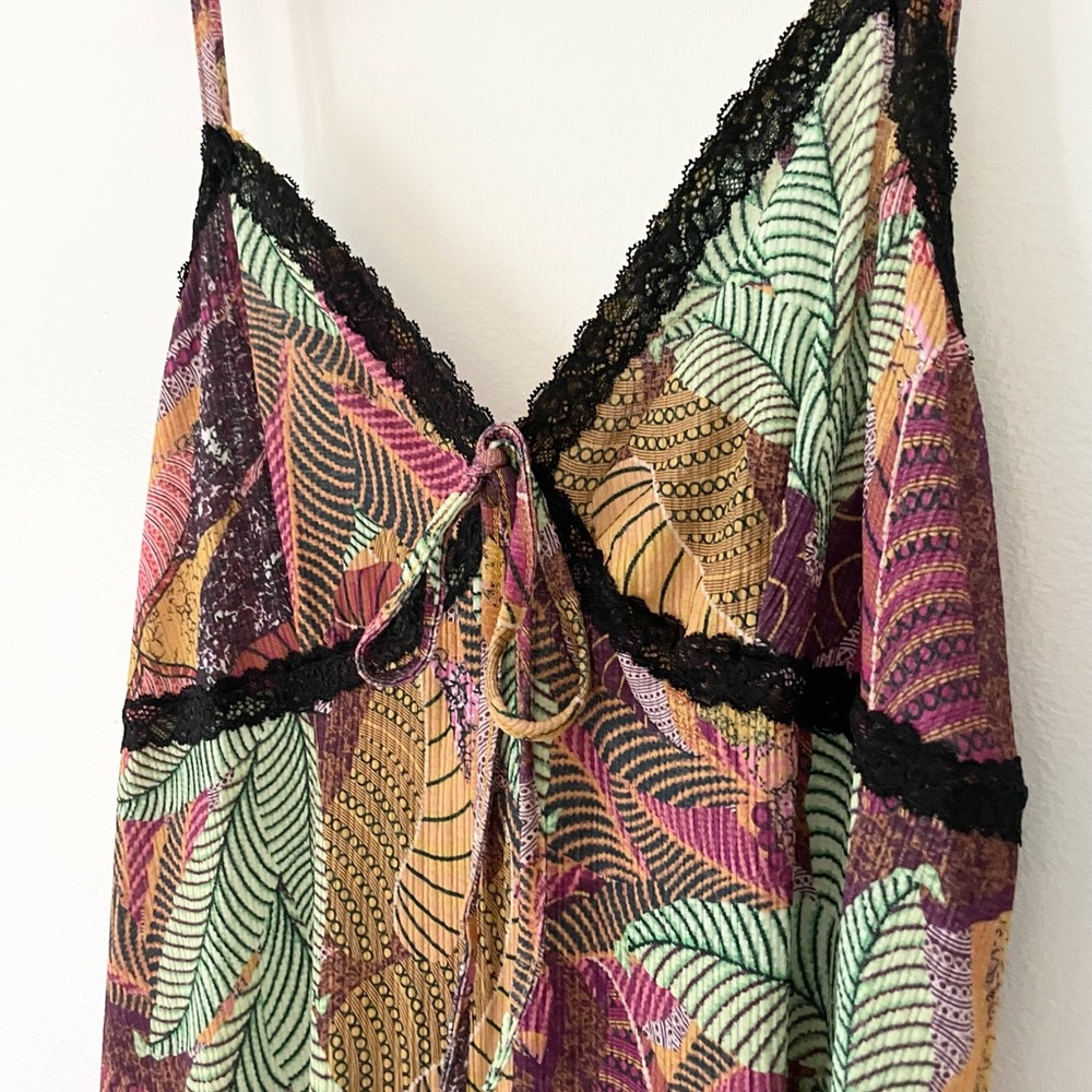 Tropical Leaves Summer Dress